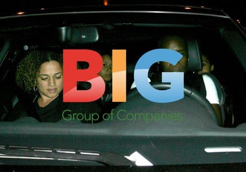 Don Cheadle and Family Dinner in Beverly Hills