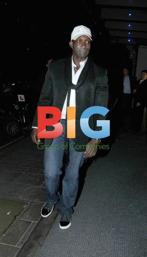 Dwight Yorke Out with Girlfriend in Mayfair