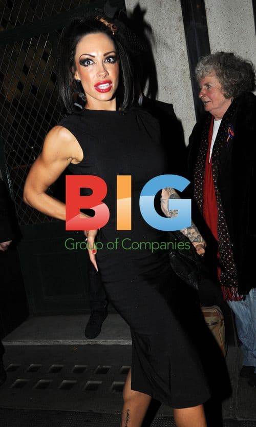 Jodie Marsh Leaving The Ivy Restaurant