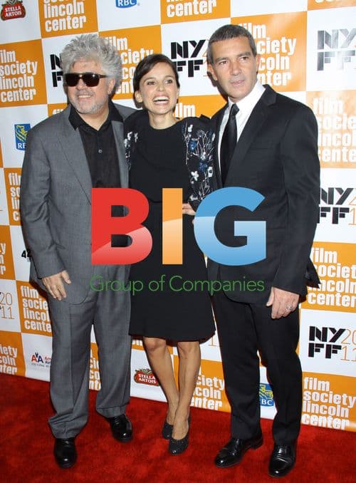 Almodovar, Banderas, and Anaya at 'The Skin I Live In' Premiere