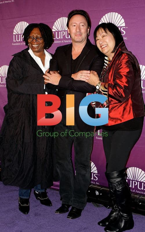 Whoopi Goldberg and Julian Lennon at Lupus Gala