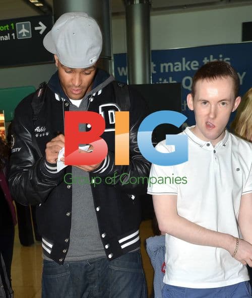 Ashley Banjo of Diversity at Dublin Airport