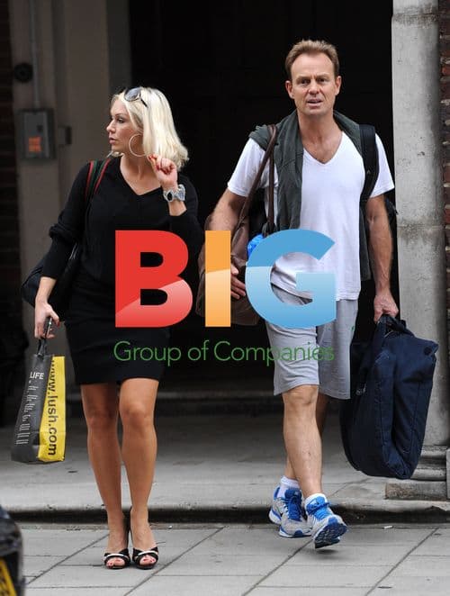 Jason Donovan and Kristina Rihanoff after Strictly rehearsals