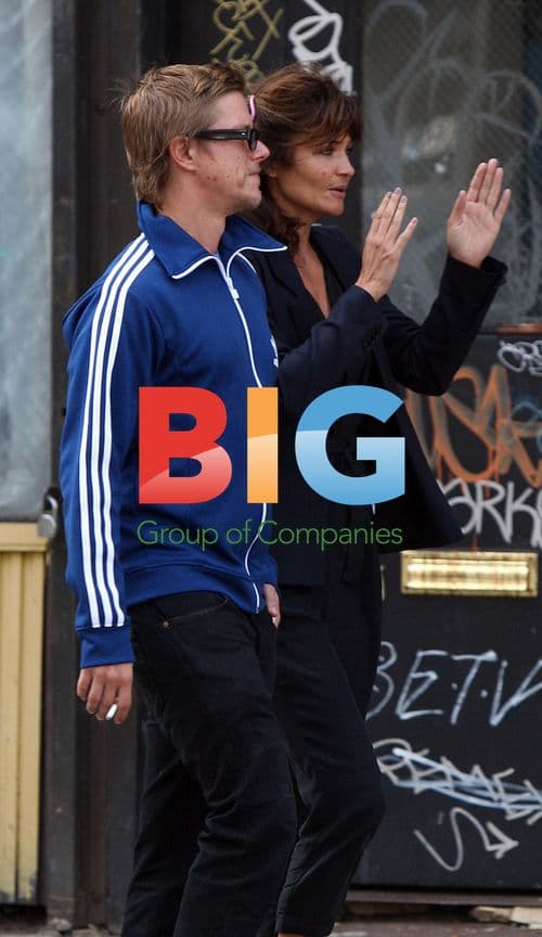 Helena Christensen and Paul Banks Out in NY