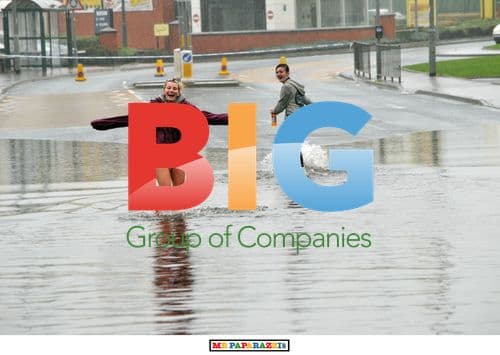 Heavy rain causes flooding in Troon, Scotland