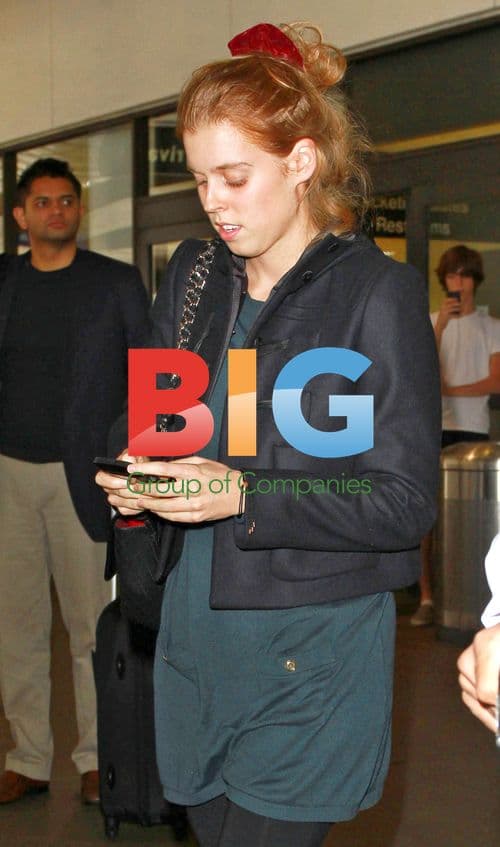 Princess Beatrice Arrives at LAX