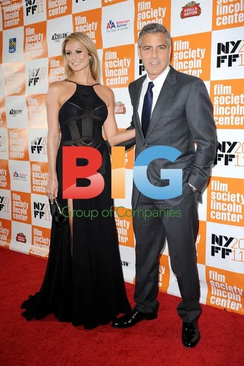 Stacy Keibler and George Clooney at NY Film Festival