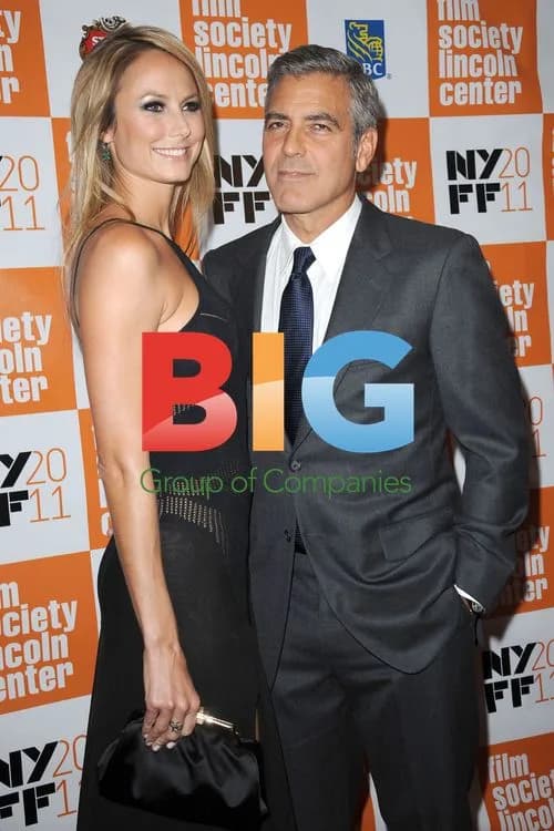 Stacy Keibler and George Clooney at 'The Descendants' event
