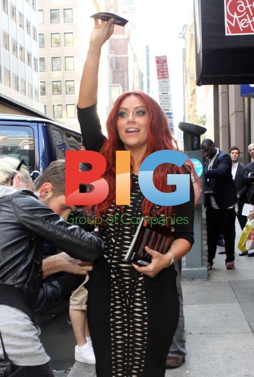 Aubrey O'Day on 'Celebrity Apprentice' Set