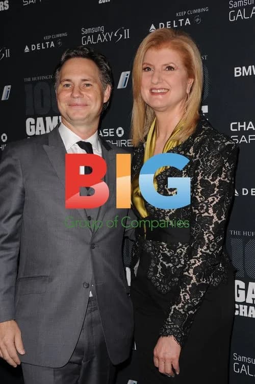 Arianna Huffington and Jason Binn at Huffington Post event