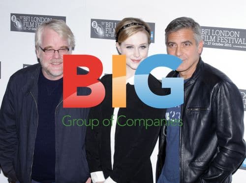 Hoffman, Wood, Clooney at 'Ides of March' Photocall