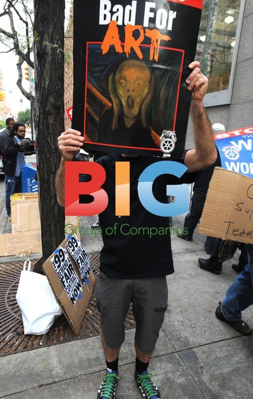 Sotheby's Protest in New York