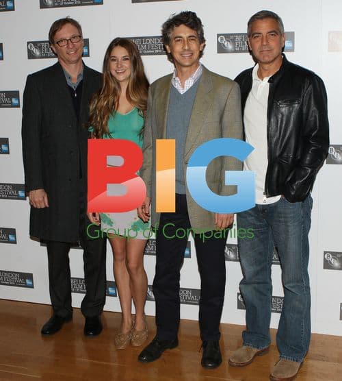 Shailene Woodley, Jim Burke, Alexander Payne and George Clooney at 'The Desendants' Photocall