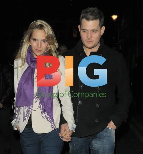 Michael Buble and Luisana Lopilato in Soho, London
