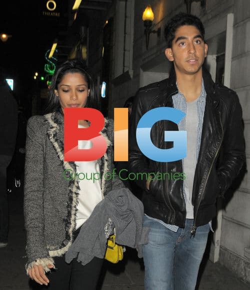 Freida Pinto and Dev Patel spotted in London