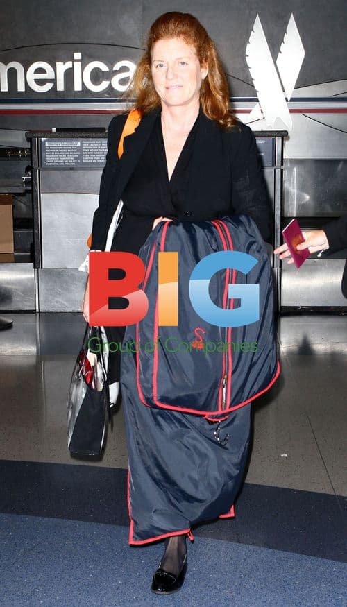 Duchess of York Departs LAX for Trafficking Summit