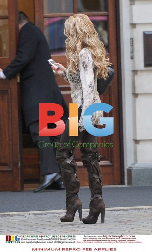 Katie Price with Chauffeur in London