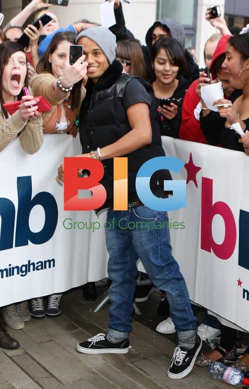 JLS member Aston meets fans at BRMB Radio
