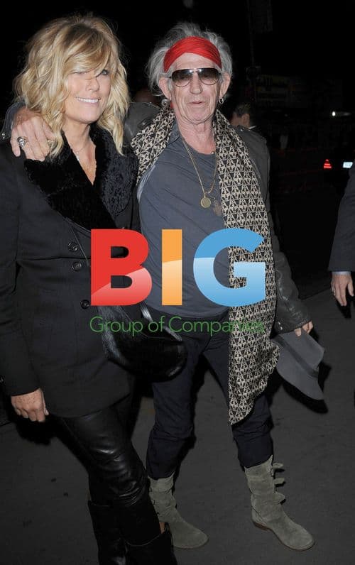 Patti Hansen and Keith Richards at 'The Rum Diary' Premiere