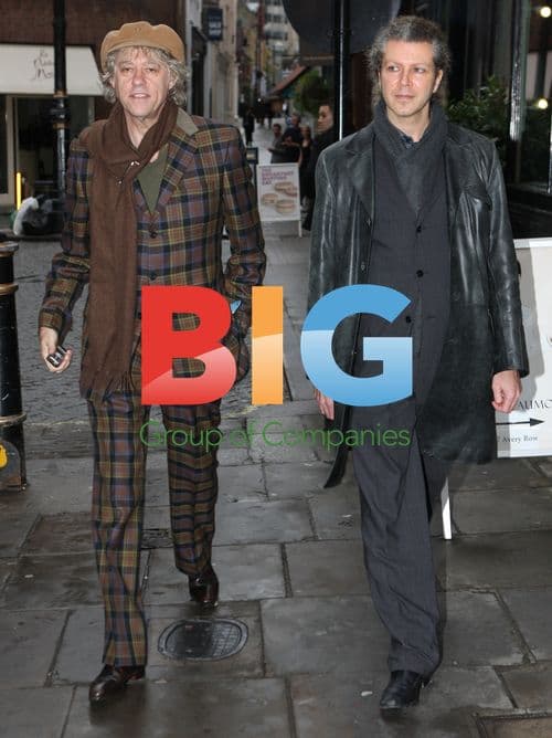 Bob Geldoff Walks in Central London
