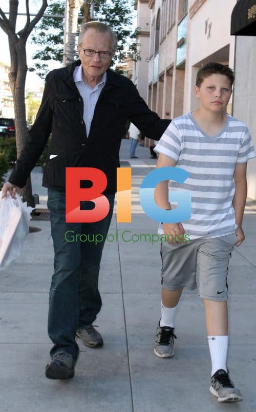 Larry King and son Cannon out in LA