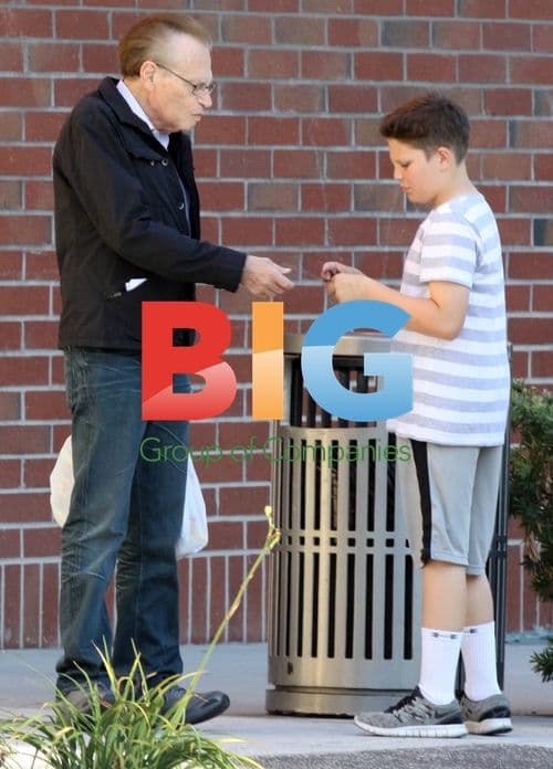 Larry King and son Cannon King in LA