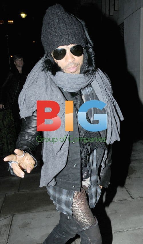 Lenny Kravitz Spotted at Hotel in London
