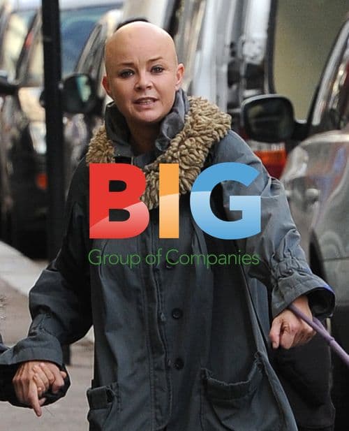 Gail Porter walks dog with daughter Honey