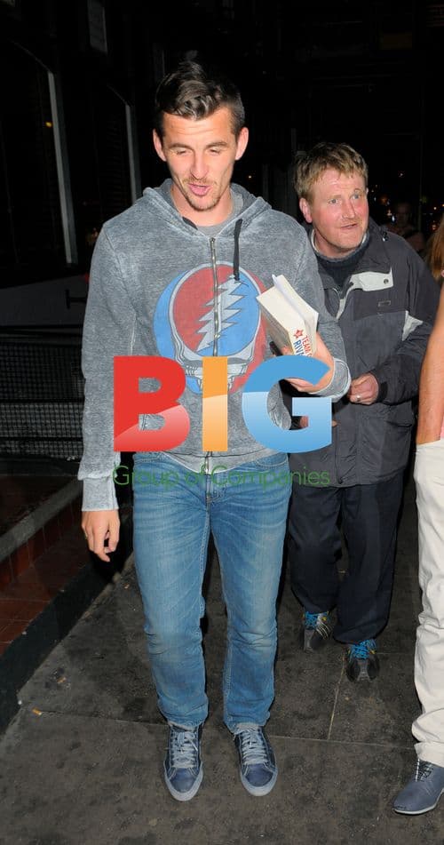 Joey Barton leaves Groucho in London