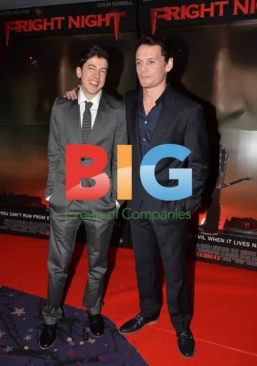 Christopher Mintz-Plasse and Anton Yelchin at Fright Night Premiere