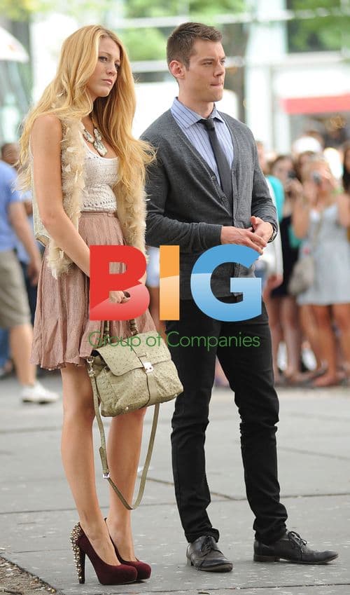 Blake Lively on 'Gossip Girl' Set