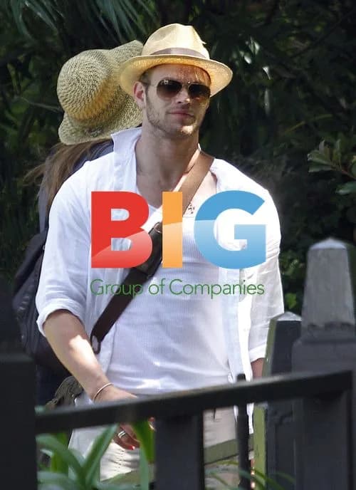 Kellan Lutz with Girlfriend at Lake Shrine Temple