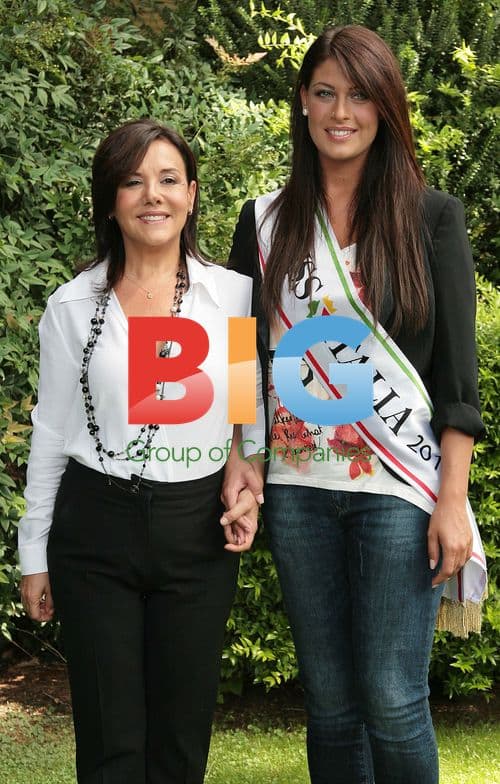 Francesca Testasecca and Patrizia Mirigliani at Miss Italy 2011