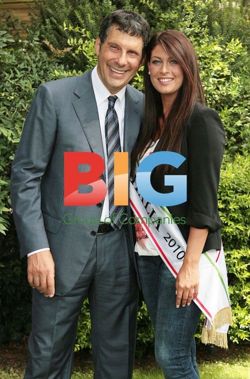 Francesca Testasecca and Fabrizio Frizzi at Miss Italy 2011