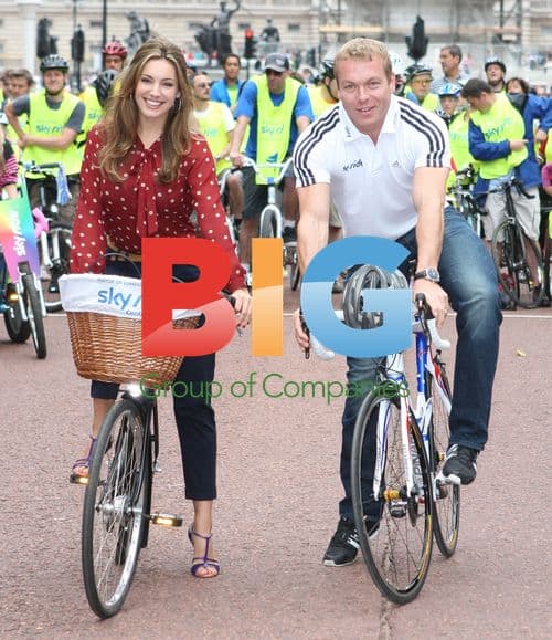 Kelly Brook, Sir Chris Hoy at Mayor's Sky Ride Event