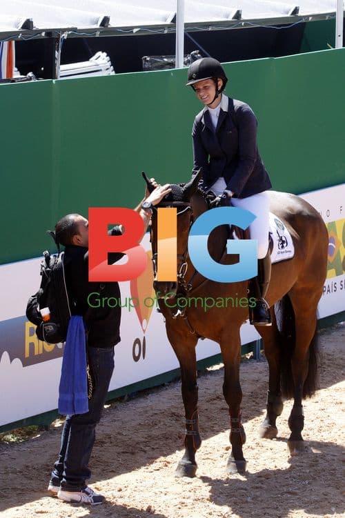 Athina Onassis Riding at Horse Show