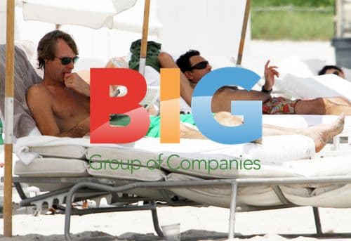 Michael Bay Relaxing on Miami Beach