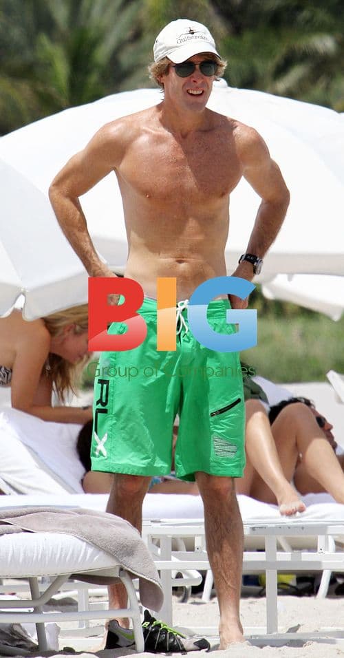 Michael Bay Relaxing on Miami Beach