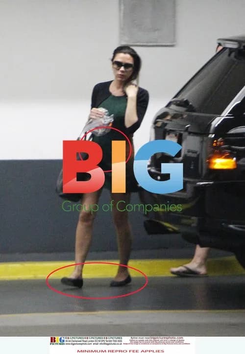 Victoria Beckham with baby Harper