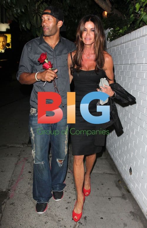 Janice Dickinson & Companion Leave Chateau Marmont