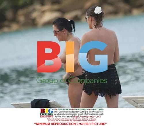 Jessie Wallace on Caribbean holiday