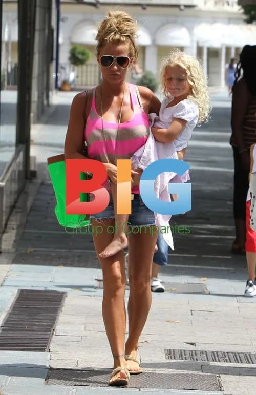 Katie Price and Kids on Spain Vacation