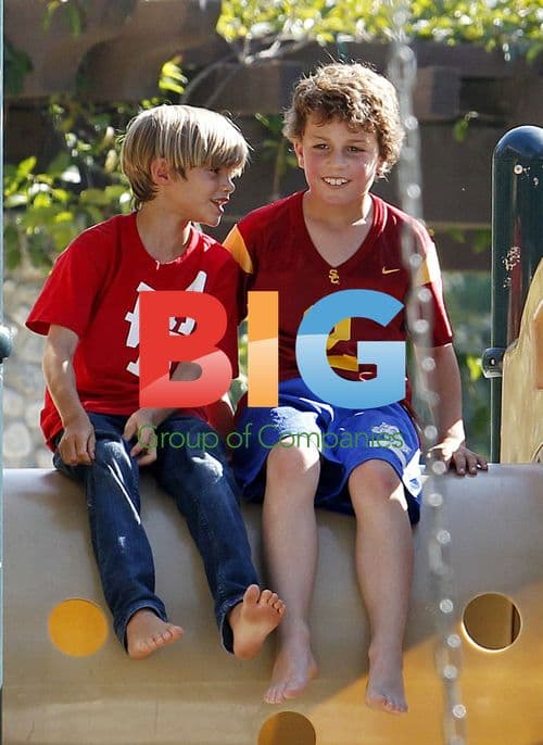 Beckham Boys Playing in Park