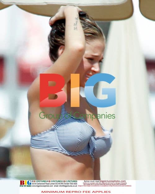 Tulisa Contostavlos on Holiday in Spain