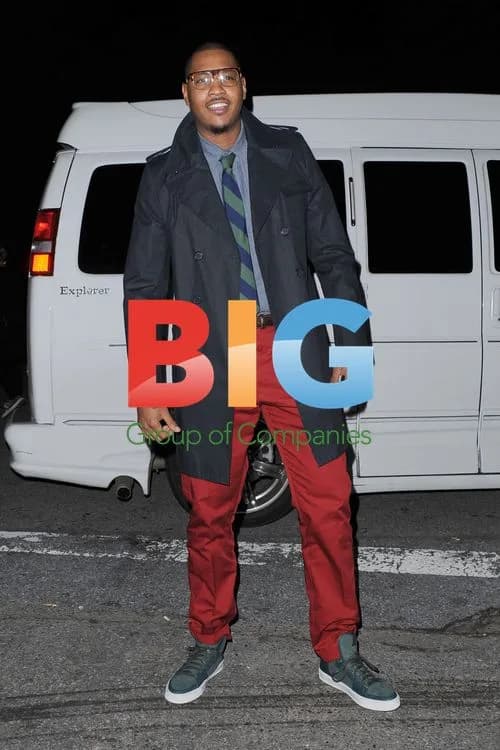 Carmelo Anthony at Victoria Beckham Fashion Show