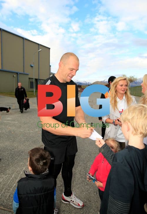 Mike Tindall at Training in New Zealand