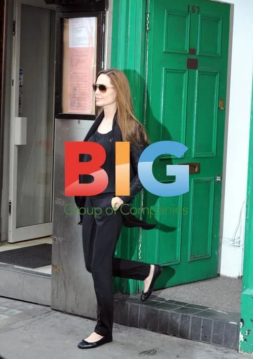 Angelina Jolie Leaves London Film Office