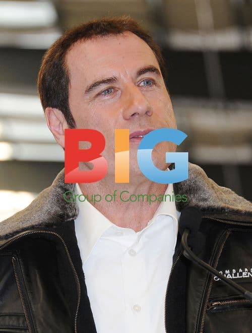 John Travolta at Bombardier Press Conference