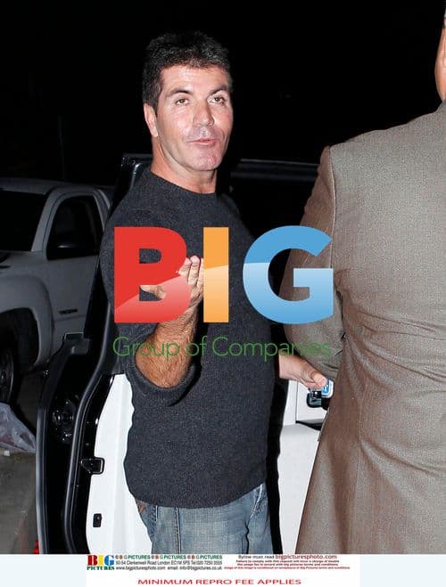Simon Cowell and Mezhgan Leave Friend's House