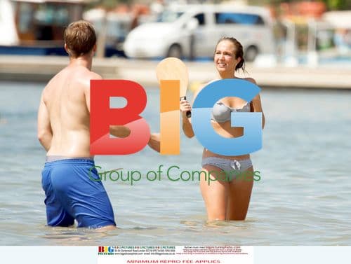 Tulisa Contostavlos on Holiday in Spain